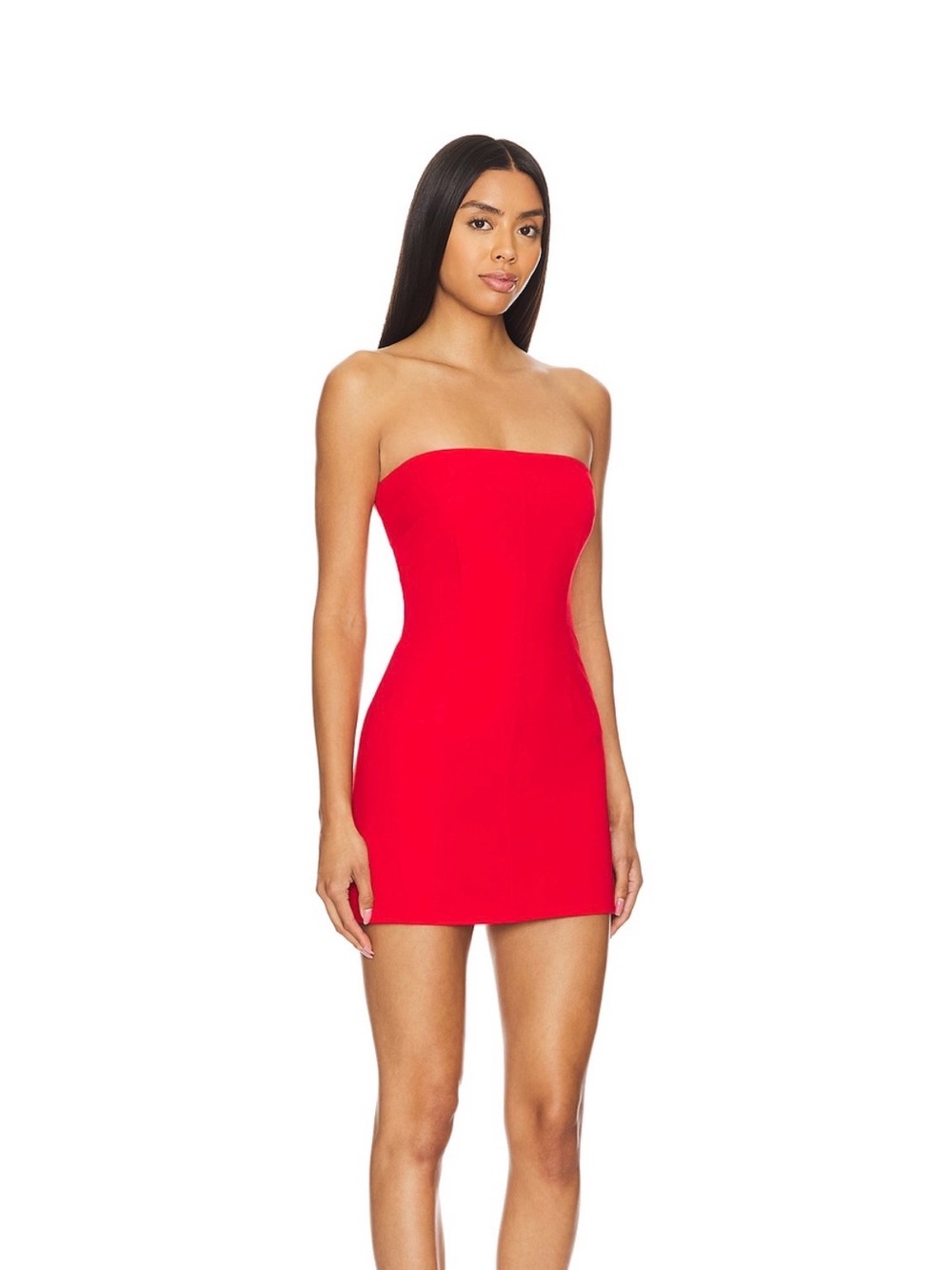 Noah Mini Dress in Cherry Red - Picture 2 of 7